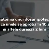 Anatomia unui dosar ipotecar: de ce unele se aprobă în 10 zile și altele durează 2 luni